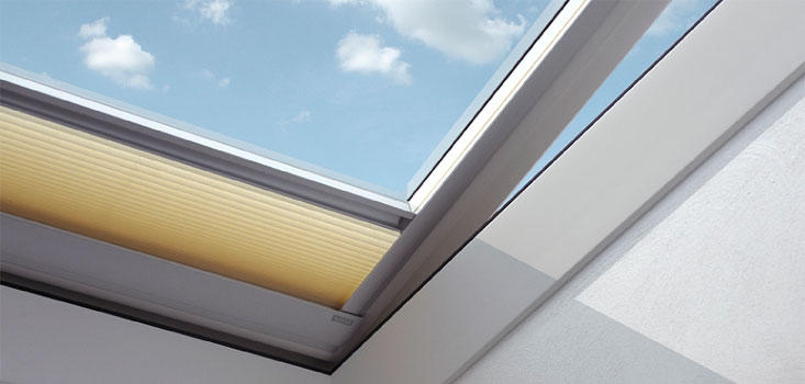 Pleated Blinds For Velux Flat Roof Windows Buy Now